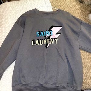 Missy empire saint laurent crewneck oversized size 8 uk